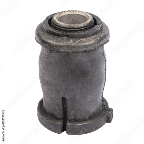 Fototapeta Set of car suspension silent blocks. Spare parts of the chassis of the car.