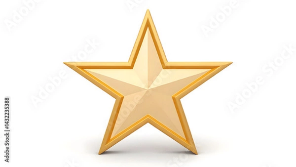 Fototapeta Star vector favorite rating flat vector symb