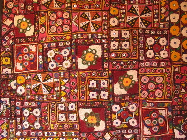 Obraz Red Mirror Textile