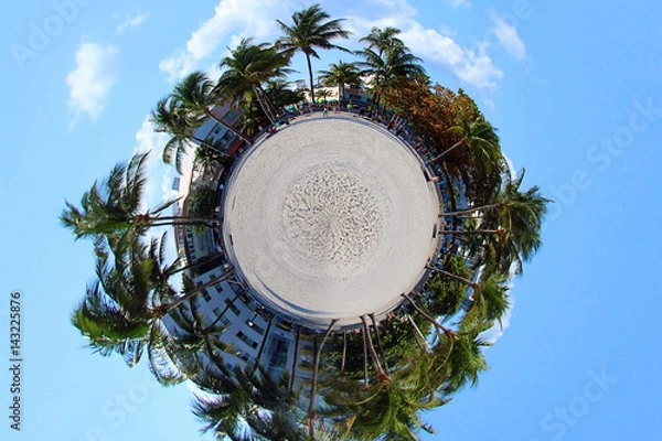 Obraz South Beach, Florida Tiny Planet