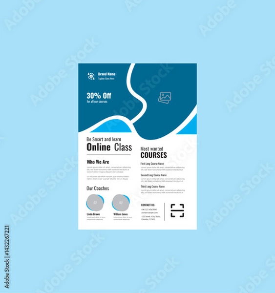 Obraz Online Class Flyer