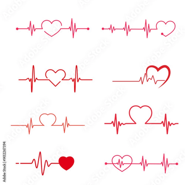 Obraz A red heart symbol representing love, care, passion, romance, affection, health, emotions, and heartfelt human connection.