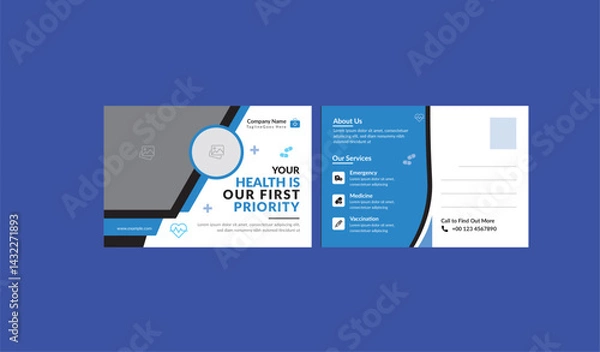 Obraz Medical Post Card Design