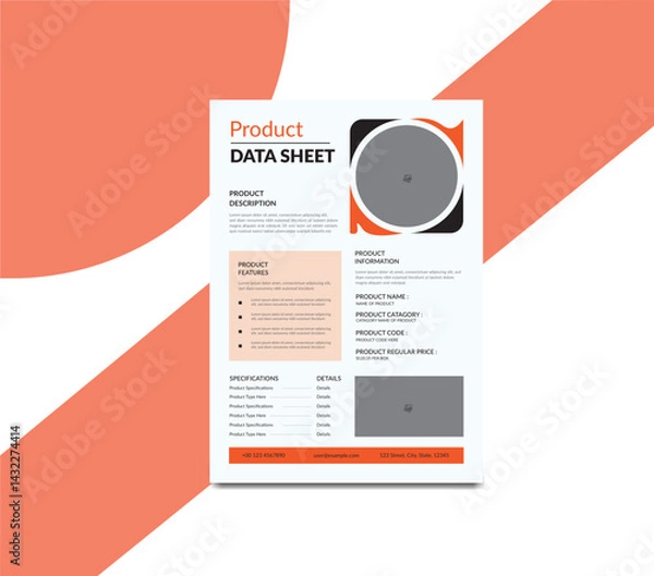 Obraz Product Data Sheet Design
