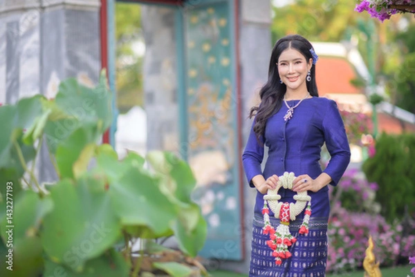 Obraz Portrait of a beautiful thai woman