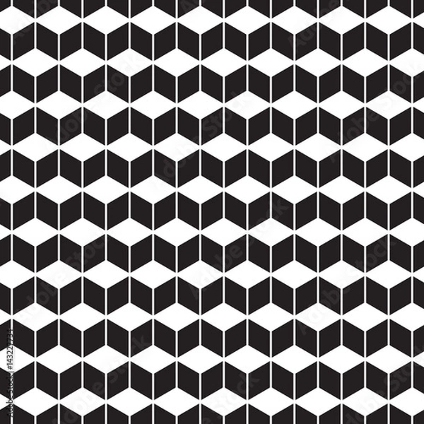 Fototapeta Seamless abstract geometric cube pattern