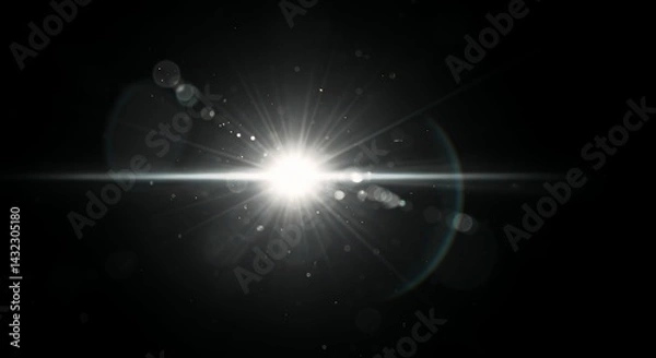 Fototapeta Simple application luminous streak effects overlaying designs using screen blending mode to produce high quality s non representational solar emission digital light effect iridescent glare over