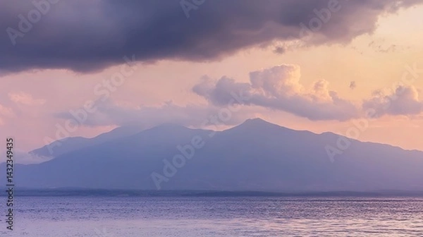 Obraz sunrise over the mountains