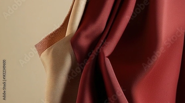 Obraz red silk background