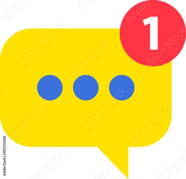 Obraz 읽지 않은 메시지 1표시 카톡 대화