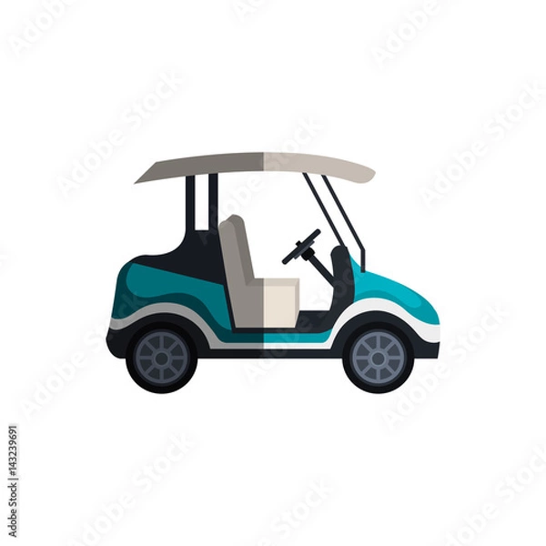 Fototapeta golf cart isolated icon vector illustration design