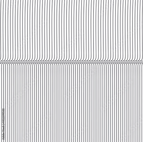 Fototapeta Striped texture with vertical lines and a seam or fold.