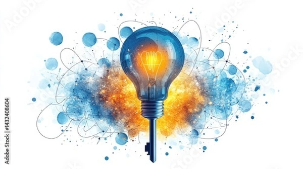 Fototapeta Illuminated Key to Insight