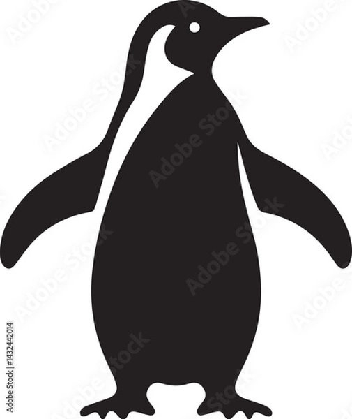 Fototapeta Simple penguin vector