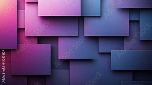 Fototapeta Abstract Purple and Blue Square Overlay Texture