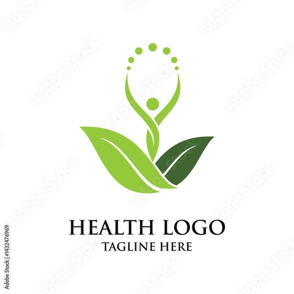 Obraz Health Logo Graphic Design Vector