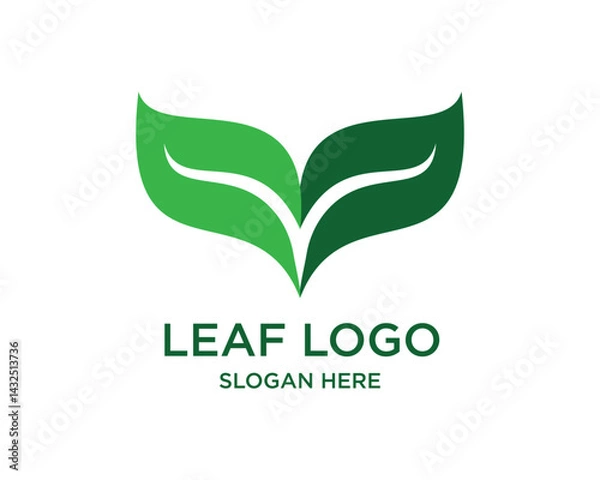 Obraz Leaf Logo Graphic  Design Vector 