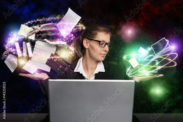 Fototapeta Digitale Welt