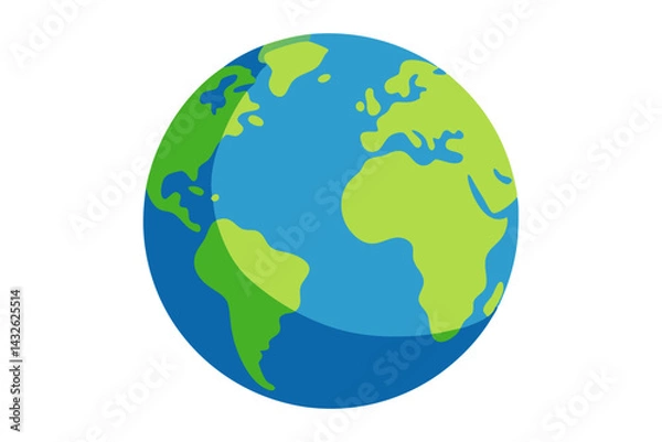 Obraz earth globe vector illustration