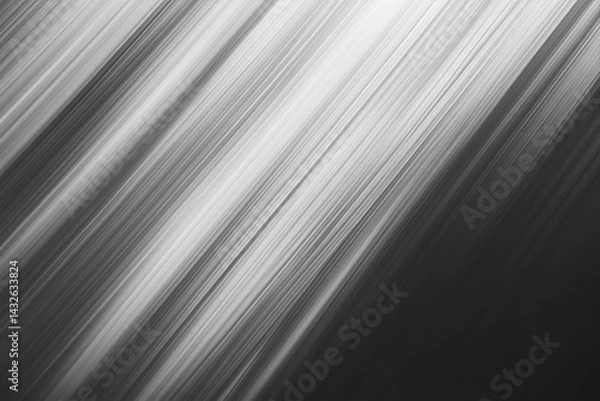 Obraz Monochrome black and white diagonal lines with smooth gradient texture for modern background