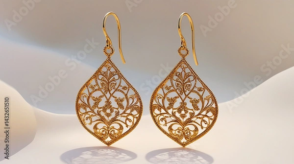 Fototapeta Earrings with new style and look