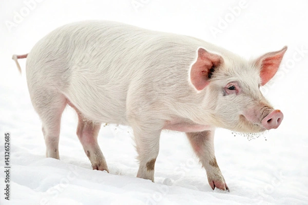 Fototapeta pig images with white background