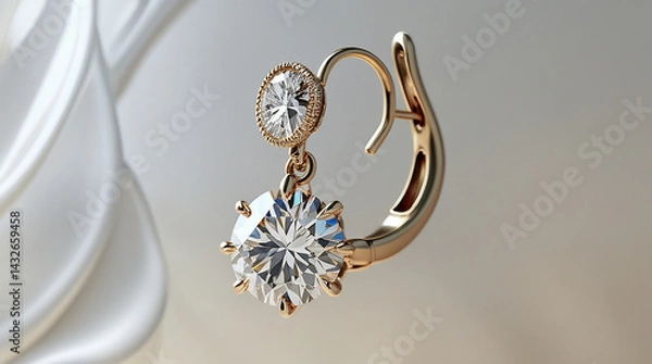 Fototapeta Earrings with new style and look