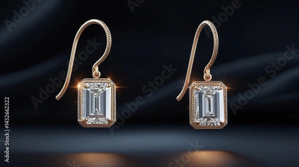 Fototapeta Earrings with new style and look