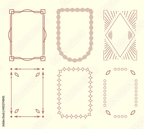 Fototapeta フラットフレーム枠セット
