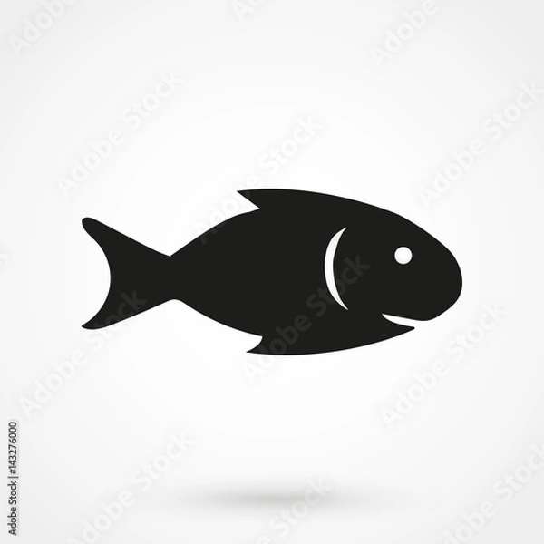 Fototapeta Fish vector icon