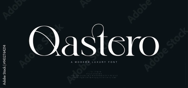 Obraz Elegant font logo letters alphabet. Typography luxury classic beauty lettering serif italic fonts decorative wedding vintage retro logos. vector illustration