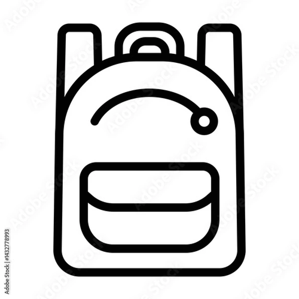 Obraz Backpack Vetor Line Icon Design