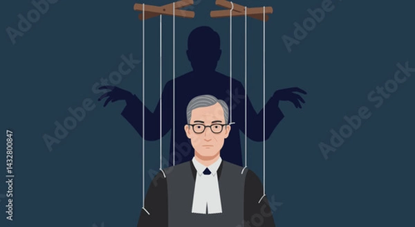 Obraz Puppet Judge Corruption