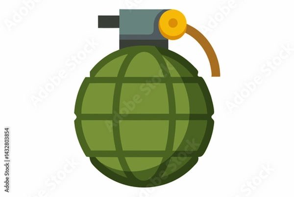 Fototapeta grenade vector illustration on white background