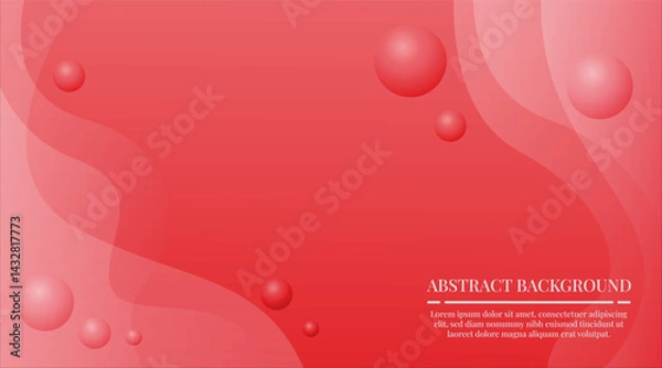 Obraz abstract background waves and circles gradient