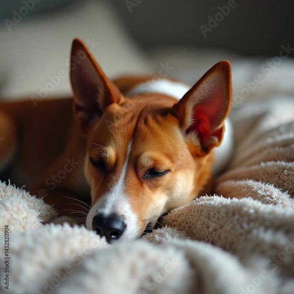 Fototapeta basenji portrait