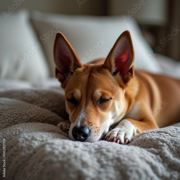 Fototapeta basenji portrait