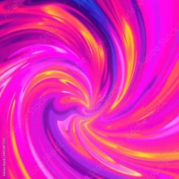 Fototapeta Vibrant Swirling Neon Colors Abstract Art Design,Background