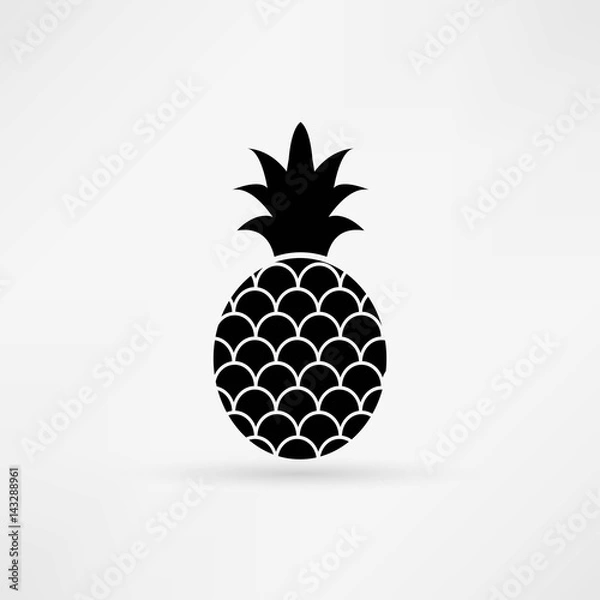 Fototapeta pineapple icon