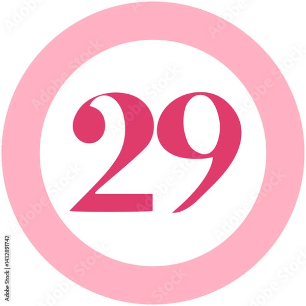Fototapeta Round Shape Number 29
