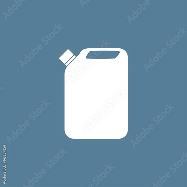 Fototapeta Jerrycan oil. vector icon