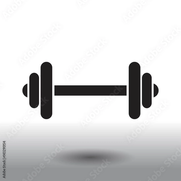 Fototapeta Dumbbell vector icon