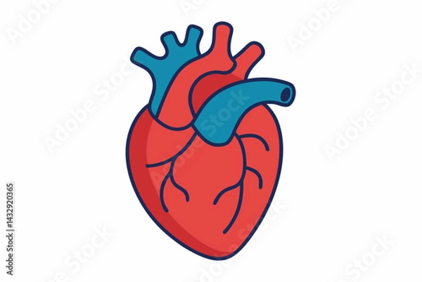 Obraz heart vector illustration  