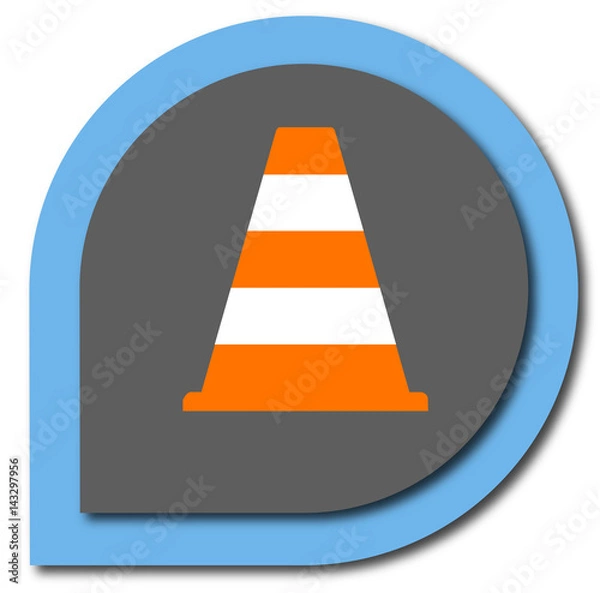 Fototapeta Icon Baustelle