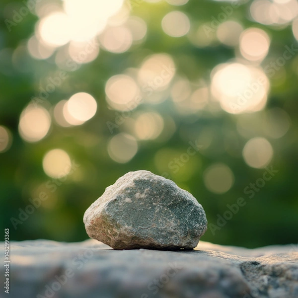 Obraz rock with bokeh background 