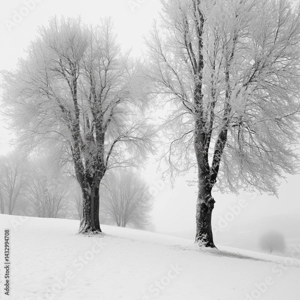 Obraz trees in the snow 
