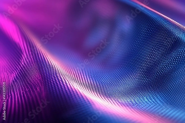 Fototapeta Abstract vibrant fabric texture with iridescent hues.