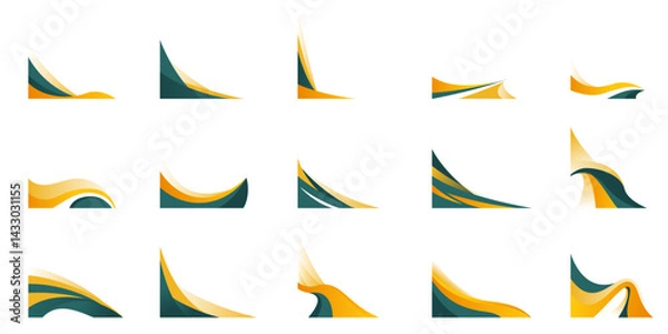 Fototapeta Modern Gradient Corner