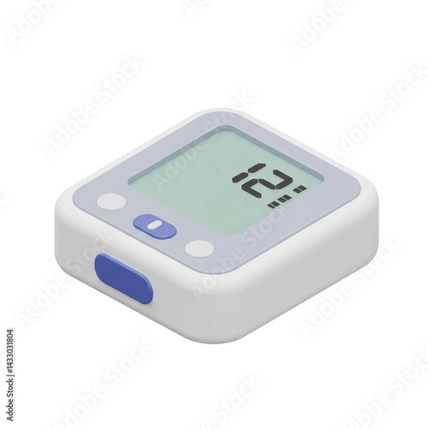Fototapeta Digital Thermometer 3D Isometric Icon