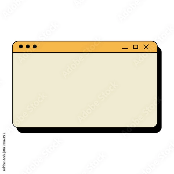 Obraz Retro UI Window